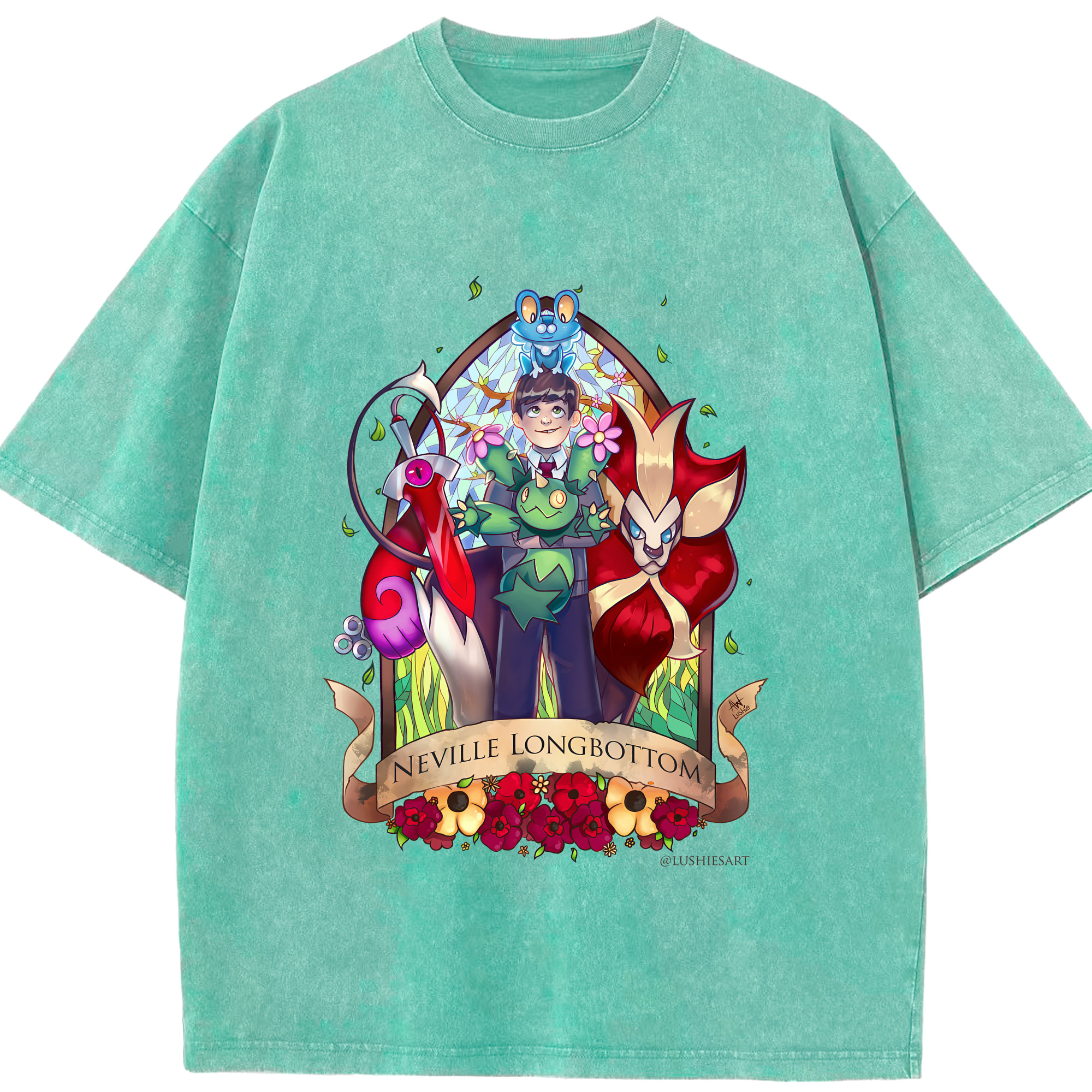 （画像用） Harry Potter ハリー・ポッターシリーズ 綿100% ヴィンテージ風 半袖Tシャツ（フロントプリント）